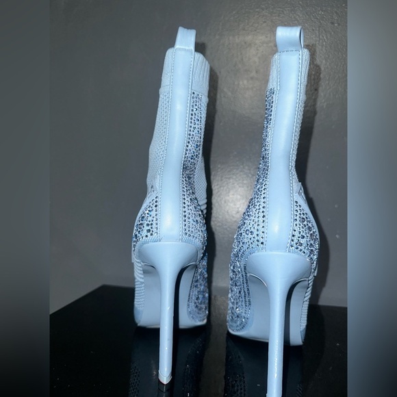 Steve Madden Light Blue Heeled Boots - Picture 9 of 9